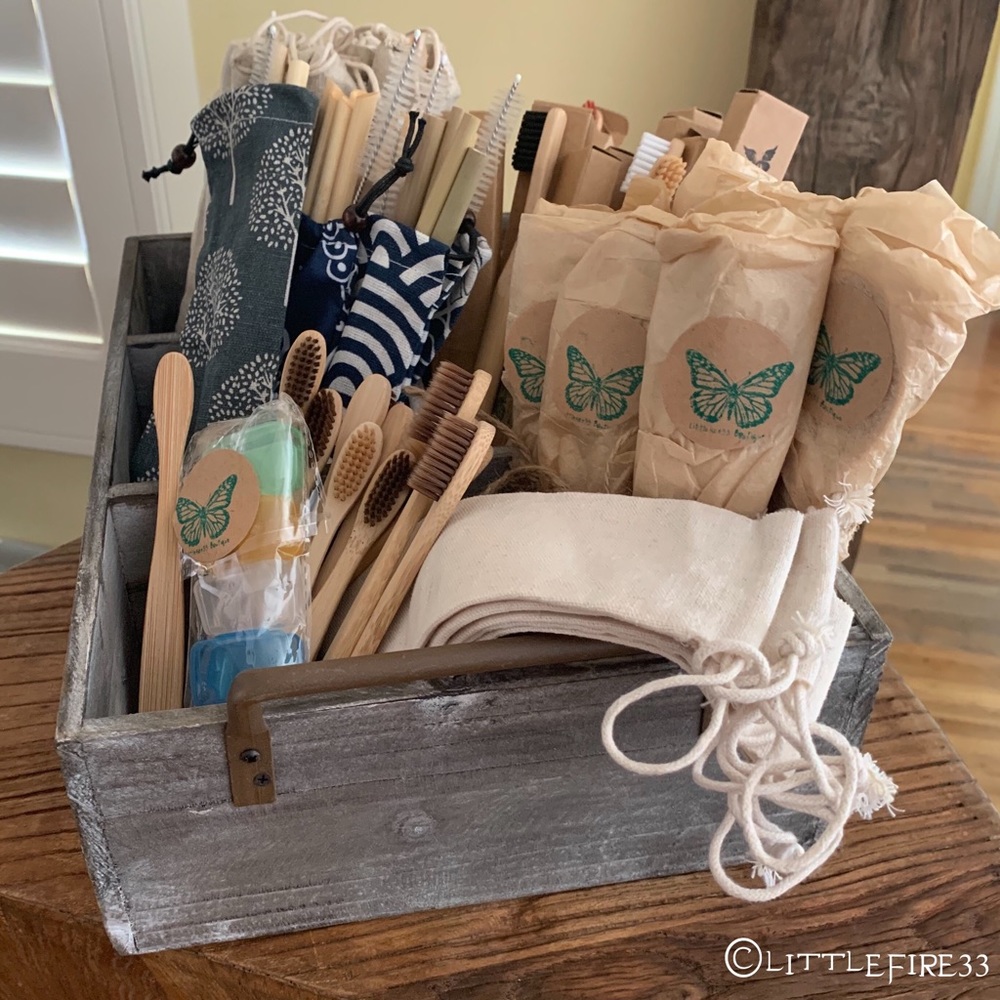 🎉HP🎉ORGANIC REUSABLE BAMBOO UTENSIL+STRAW SET🌱 - Picture 6 of 6